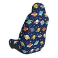 thumbnail image 2 of Fuzoiu Planets And Stars Print Elastic Car Seat Covers, Seat Cover Protector,Universal Fit Interior Covers for Most Cars,Washable Seat Cover Non Slip for SUV,Sedan,Van, 2 of 5