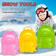 thumbnail image 5 of Snowball Maker Tool – 8.7 x 6.5 x 3.9in Quick Round Snow Clamp with Long Handle for Winter Outdoor Games(Yellow), 5 of 6