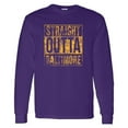 thumbnail image 2 of Straight Outta Baltimore Long Sleeve T-Shirt - 2X-Large - Purple, 2 of 6