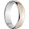 thumbnail image 3 of 6mm Half-Round Titanium Ring with a 2mm Copper Inlay and a Polished Finish, 3 of 3