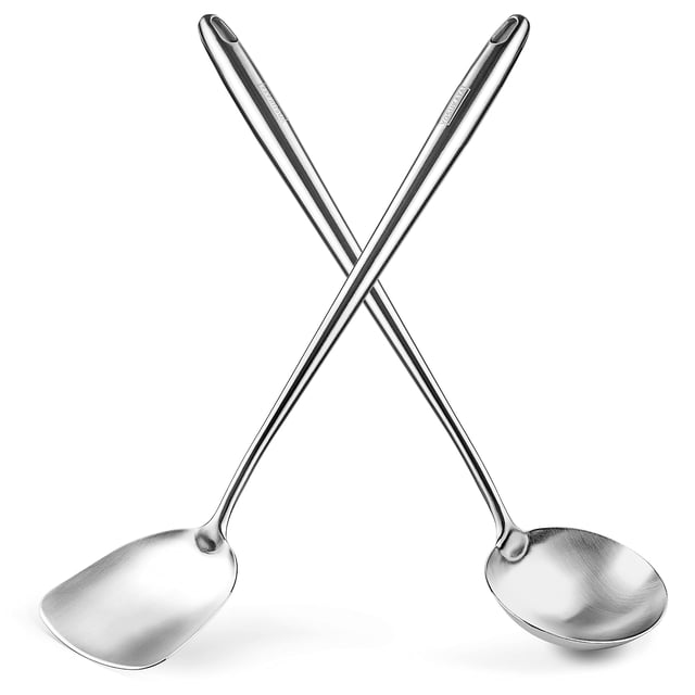 Set de espátula y cucharón para wok YOSUKATA, 43 cm, resistente al calor