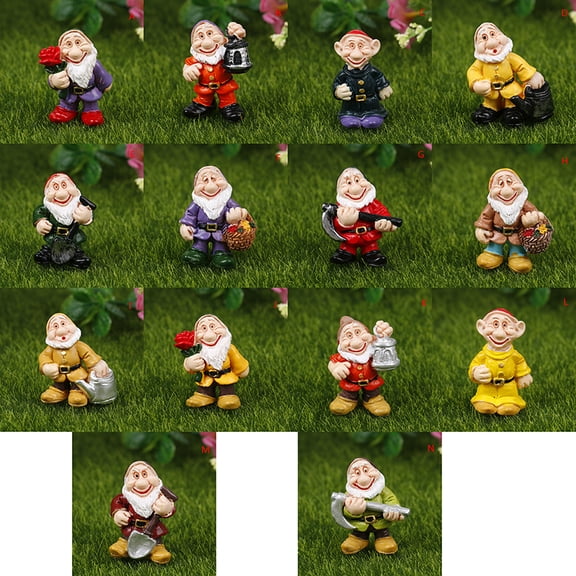 Fairy Garden Miniatures Gnome Dwarf Mini Gnome Figurines Garden Decoration