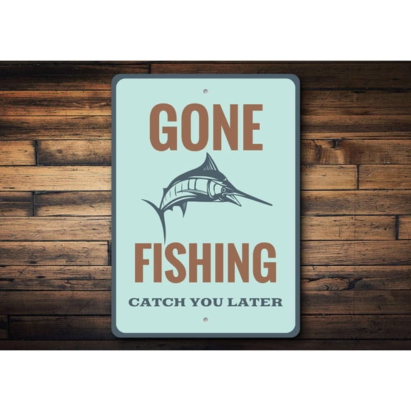 Catch You Later Novelty Decor, Metal Wall Sign - 10x14 Inches
