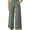Green, variant on Wide Leg Pants for Women 29'' Loose Yoga Capri Pants Cross High Waist Dance Palazzo Casual Pants with Pockets