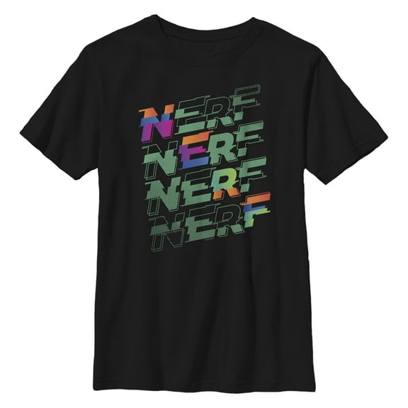 Boys' Husky Nerf Gradient Glitch Graphic T-Shirt