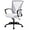 White, variant on PINDEE Mid Back Office Chair Ergonomic Mesh Computer Desk Chair with Lumbar Support and Adjustable Armrests Swivel Task Chair for Home Office.Grey