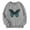 1#Grey, variant on Kiijoy Girls Sweatshirt Butterfly Print Crewneck Pullover Shirt Casual Active Sweatshirts