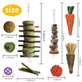 thumbnail image 3 of WLGJL 18 PCS Bunny Chew Toys for Teeth, Natural Rabbit Toys Apple Wood Grass timothy Sticks Chew and Treat for Guinea Pigs Hamster Chinchillas, 3 of 7