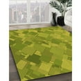 thumbnail image 3 of Ahgly Company Machine Washable Indoor Square Transitional Green Area Rugs, 7' Square, 3 of 7