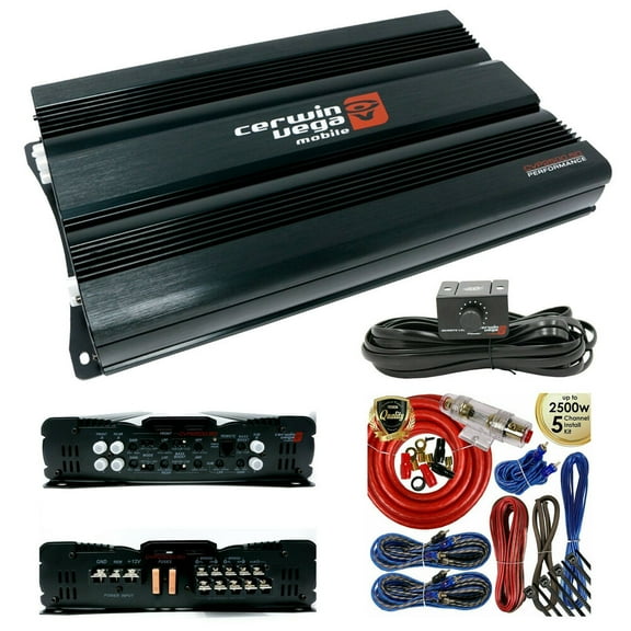 Cerwin Vega CVP2500.5D 2500W 5-Channel Car Audio Amplifier   5 Channels Amp Kit