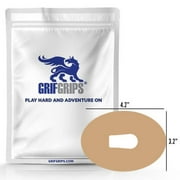 Oval Sports Grip: Original Formula Adhesive for Dexcom G6 package of 25 Pre-Cut Adhesives (NUDE)