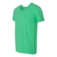 thumbnail image 2 of Softstyle V-Neck T-Shirt, S, Heather Irish Green, 2 of 3