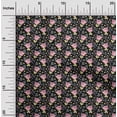 thumbnail image 2 of oneOone Polyester Lycra Black Fabric Florals Dress Material Fabric Print Fabric By The Yard 56 Inch Wide, 2 of 4
