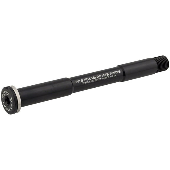 Wolf Tooth Front Thru Axle - FOX, 15 x 110mm, Black