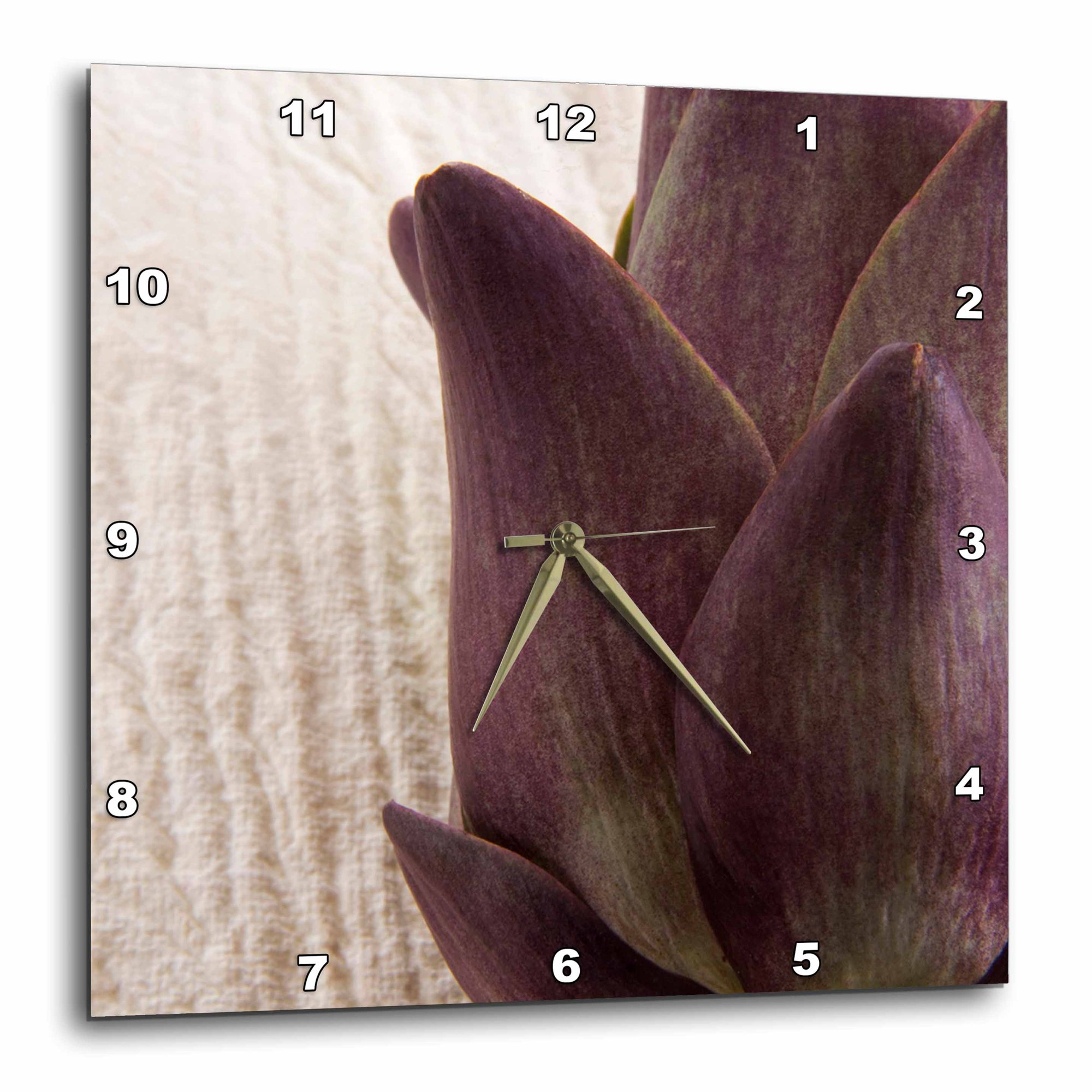 3drose, Artichoke, Cuisine - Li11 Nto0041 - Nico Tondini, 10x10 Wall Clock