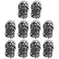 thumbnail image 2 of Colgantes de cabeza de calavera de aleación Jadeshay 10 piezas llaveros rendimiento sólido, 2 of 14