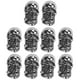 thumbnail image 1 of Colgantes de cabeza de calavera, 10 piezas Colgantes de cabeza de calavera de aleación con llaveros con orificio Colgantes de cabeza de calavera Valor inmejorable, 1 of 9