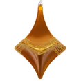 thumbnail image 1 of Vickerman MT194030D 8 in. Antique Gold Candy Glitter Drop Ornament, 1 of 3