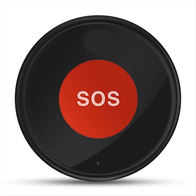 Botón de Llamada de Pánico SOS con WiFi Tuya, Aplicación Smart Life, Batería Recargable, Alarma de una Tecla para Pacientes, Niños y Ancianos.