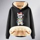 thumbnail image 4 of WILLBEST Sudadera de Mujer Womens Casual Plus Velvet Christmas Series Printed Long Sleeve Hooded Sweatshirt XXXXX-Grande, 4 of 4