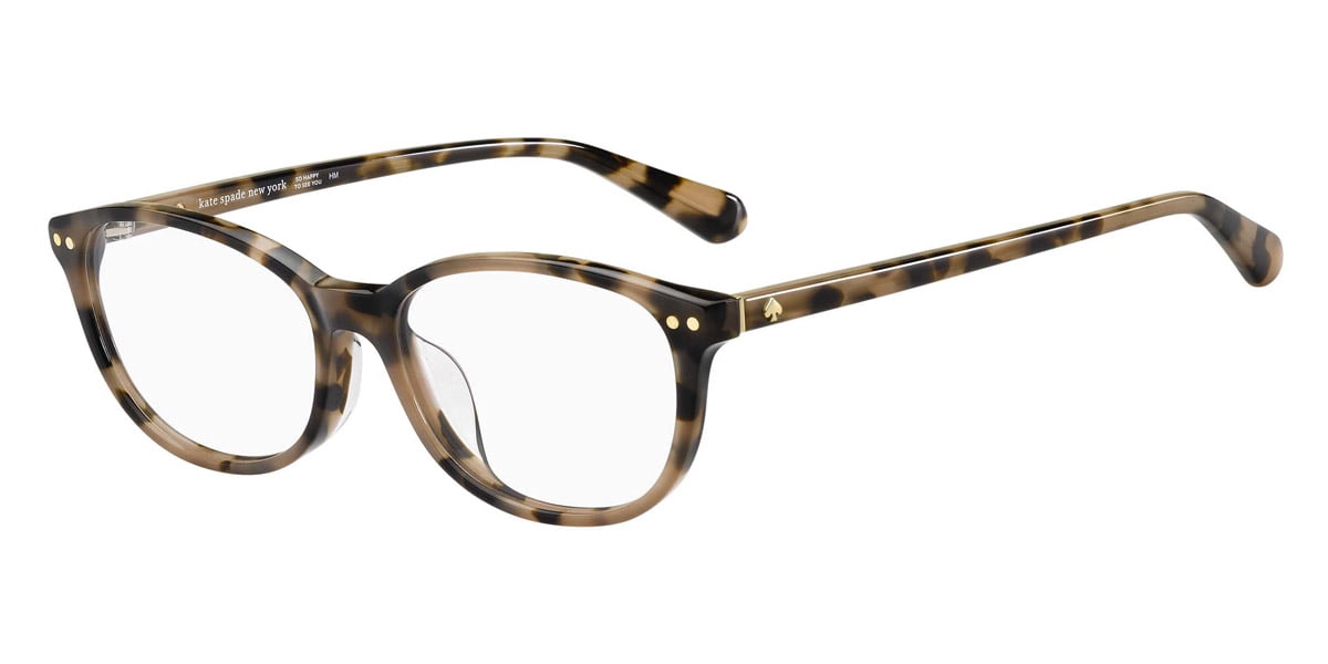 Kate Spade Evangeline/F 0086 Women's Havana Plastic Eyeglasses