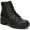 Black, variant on SOUL Naturalizer Womens Nailah Faux Leather Lugged Sole Combat & Lace-up Boots