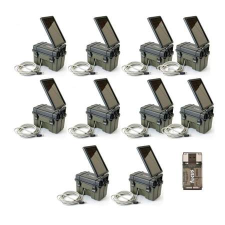 Hunting Made Easy (HME) 12VBBSLR Trail Cam Solar Auxiliary Power Pack 10-Pack