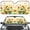 Frog Sunflower Butterfly, variant on FORUDESIGNS Frog Sunflower Butterfly Pattern Car Windshield Sun Shade Thickened Windshield Dash Protector, Vehicle Dashboard Shield Car Interior Sun Protection (57.1 x 27.4 inch)