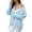 Light Blue, variant on Gyexs Womens Fuzzy Sweaters Cardigan V-Neck Button Down Oversized Sweater Casual 2025 Fall Winter Tops (Blue, Size L)