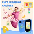 thumbnail image 2 of Inadays Kids Smart Phone for Boys Gifts - Toddler Christmas Birthday Gift for Age 3 4 5 6 7 8 Year Old, Kids Cell Phone Toy with Touchscreen, Dual Cameras, Learning,Mp3 Player,Games with 32 GB Card, 2 of 8