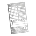 thumbnail image 4 of KLKCMS Metal Journal Stencil Drawing Stencil for Diary Monthly Spread Habit Tracker Style A, 4 of 9