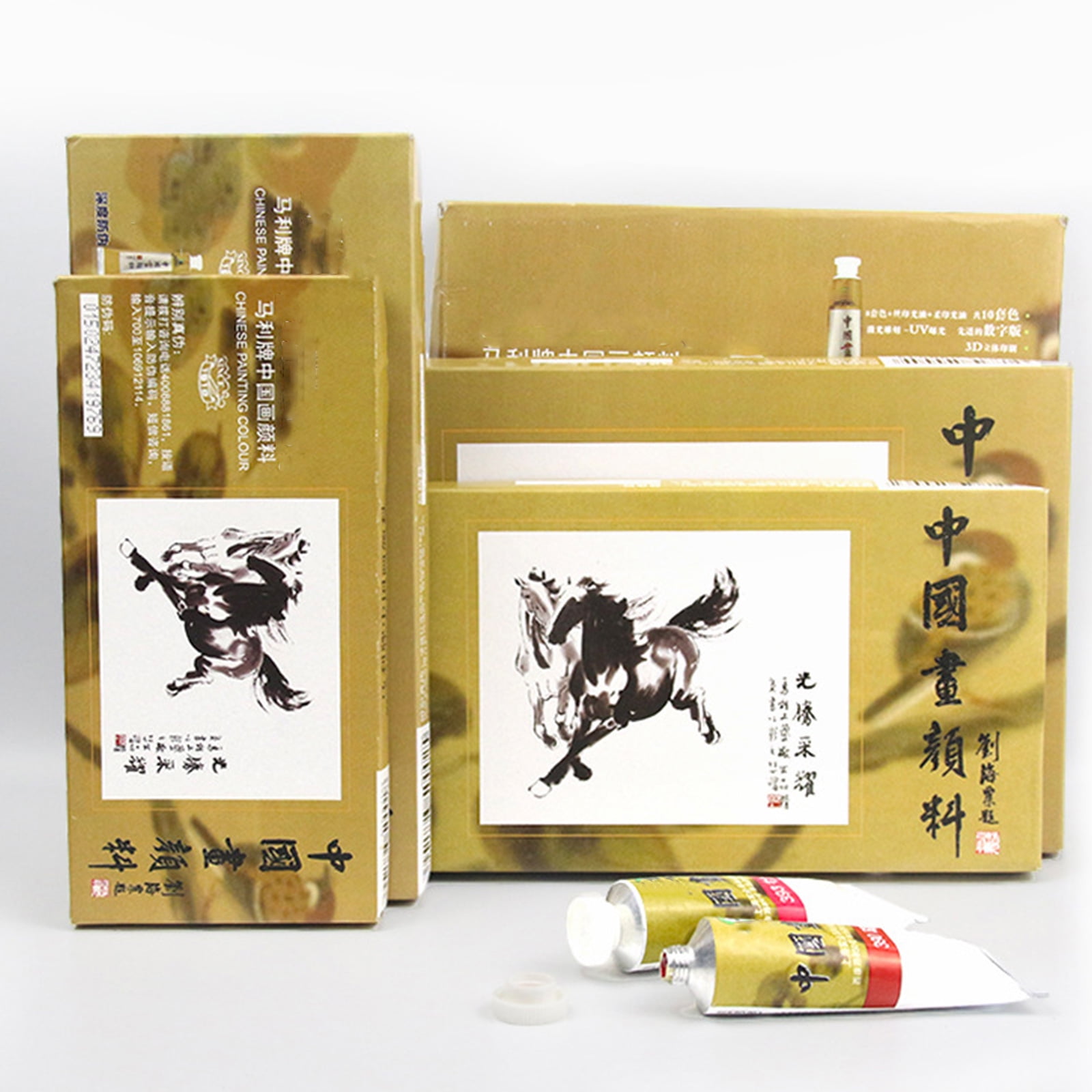 Partygee 12/18/24/36 Colors 5/12ml Chinese Painting Pigment Watercolor Paint Drawing Tools for Artist Students