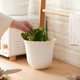thumbnail image 4 of Cubo de Basura Colgante Blanco, Gran Capacidad, Baño, Dormitorio, Sala de Estar, Con Cesta con Aro de Presión, 4 of 6