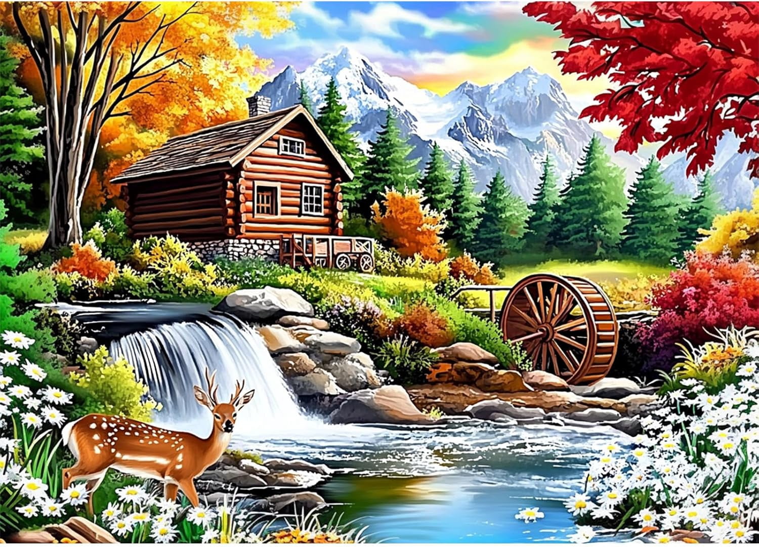 shiyou-Scenery Diamond Painting Kits, Nature Landscape Diamond Art