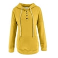 thumbnail image 5 of Reduced,GA WEIHUA Hoodies Women Pullover Floral Striped Sweatshirt Striped Long Sleeve Sweatshirts Loose Lightweight Sweater Clothes(Yellow,S), 5 of 7