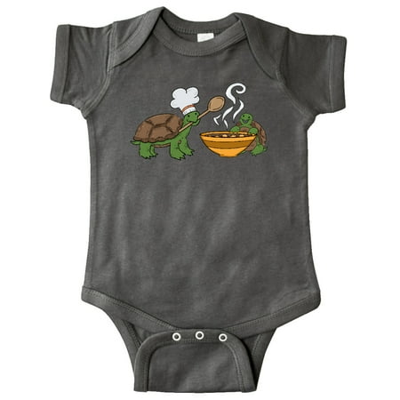 

Inktastic Cute Turtle Chefs Making Soup Gift Baby Boy or Baby Girl Bodysuit