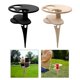 thumbnail image 4 of Mesa de picnic plegable, estante para vasos, muebles de jardín, madera de doble capa, portabotellas, botellero para exteriores, césped, playa, jardín, patio, 4 of 4