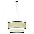 thumbnail image 2 of Meyda Tiffany 111521 36" W Cilindro Cream 2 Tier Fabric Pendant - MultiColor, 2 of 2