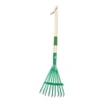 thumbnail image 4 of YWIYIUD 2PCSRakes with Hardwood Handle,Rakefor Leaves,27inch Garden Tool Set for Cleaning Activities,Wood HandleRake Farming Home Garden Tool Accessories for Shrub Flower Beds Yard, 4 of 8