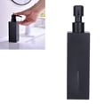 thumbnail image 3 of 200ml Square Shower Bottle 304 Stainless Steel Shampoo Hand Soap Dispenser Black, 3 of 9