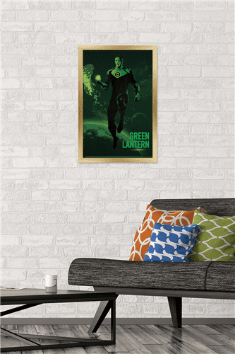 DC Comics: Dark Artistic - Green Lantern Wall Poster, 14.725" x 22.375" Framed
