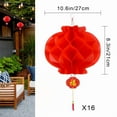 thumbnail image 3 of DUNCHATY 16 Pcs Red Chinese Hanging Lanterns for Wedding Decor, Lunar New Year 2026 & Spring Festival Party Indoor Outdoor Decorations, 3 of 8