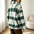 thumbnail image 6 of Winter Coats for Women Classic Plaid Zip Up Long Sleeve Pockets Outdoor Coats, 6 of 8