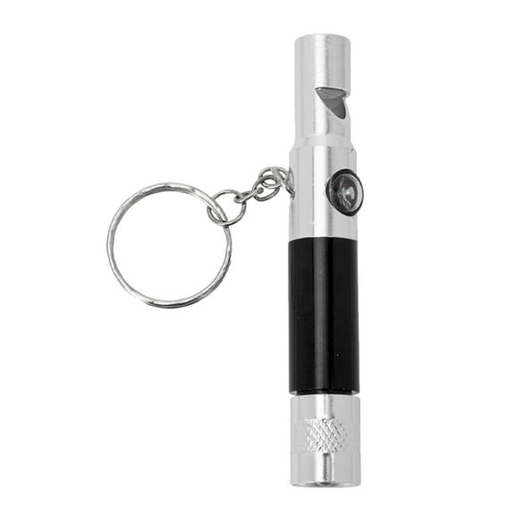 WHAMVOX Multifunctional Hiking Flashlight and Whistle Keychain with Compass for Outdoor Survival  Aluminum Alloy Multi