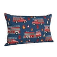 thumbnail image 2 of Kll Fire Truck 1 Pillow Covers Envelope Closure,Super Soft And Cozy Fuzzy Fleece Pillow Case Cover 14"X20", 2 of 9