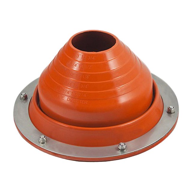 Sonducket Tubería para techos de silicona resistente al calor Tapajuntas para techo de base redonda Bota para tubería Type2 NO2