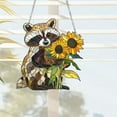 thumbnail image 6 of Suncatcher Ornament - Stained Glass Style Acrylic Sunflower Window Hanging Decor for Nature Lovers, Cute Creature Light Catcher Home Garden Gift, 6 of 6