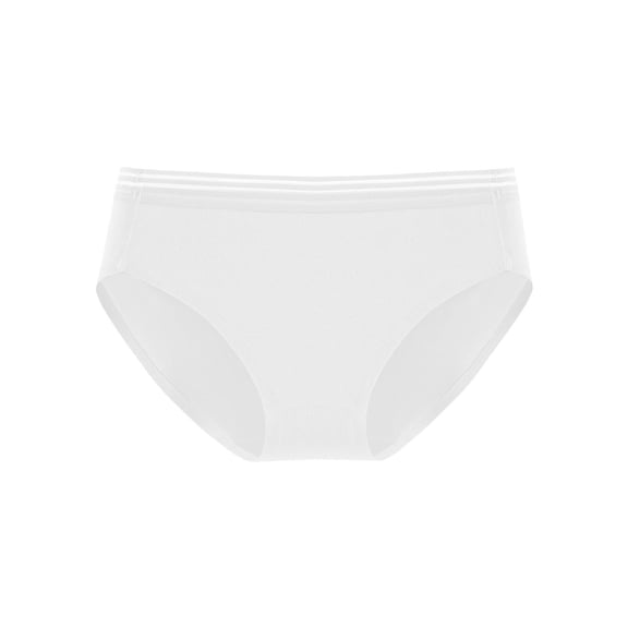 ShomPort Mid-Rise Waisted Panties for Womens Cotton Seamless Comfort Hip Lift Solid Color Smoothing Briefs