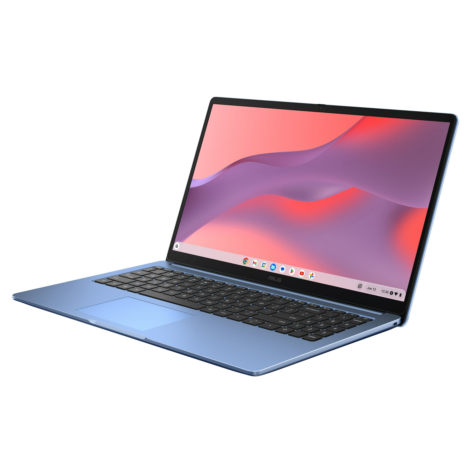 ASUS Chromebook CX15 15.6" FHD Laptop Intel Celeron N4500 4GB RAM 128GB eMMC Chrome OS, Fabric Blue