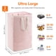 thumbnail image 4 of Cesto de ropa Lifewit, tamaño grande, plegable, 2 unidades, 160 L, color rosa, 4 of 9
